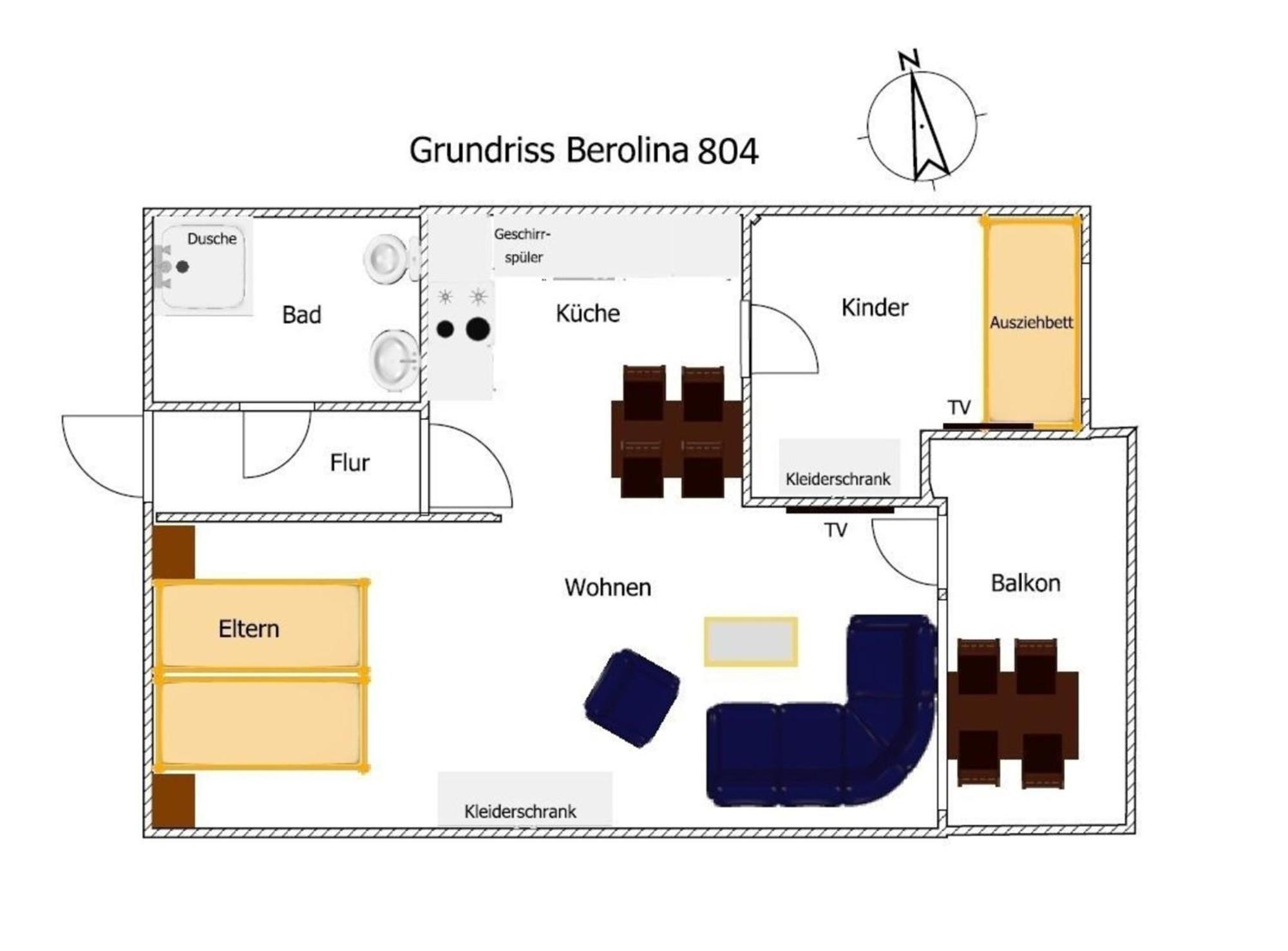 Berolina 804 Penthouse Mit Meerblick 达默 外观 照片